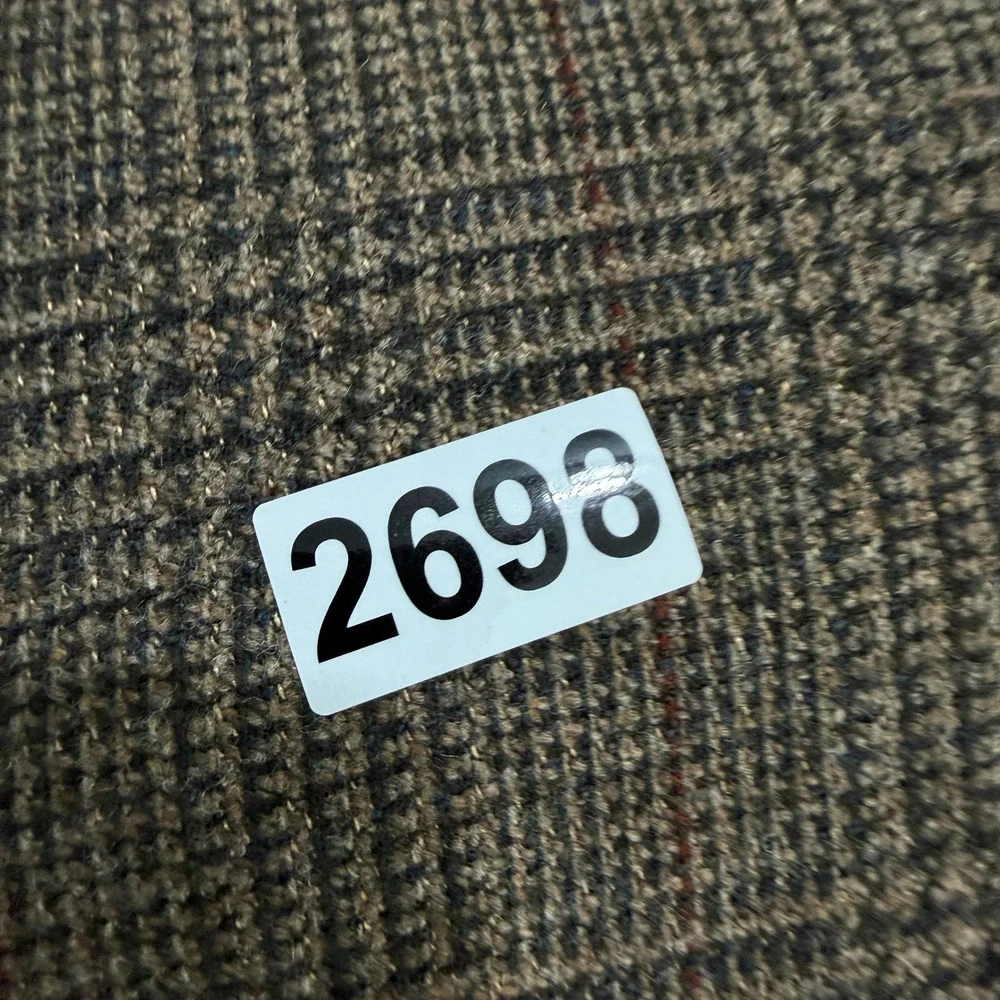 Pendleton Blazer Mens 46L Brown‎ Plaid Check Wool Sport Coat Two Button Classic